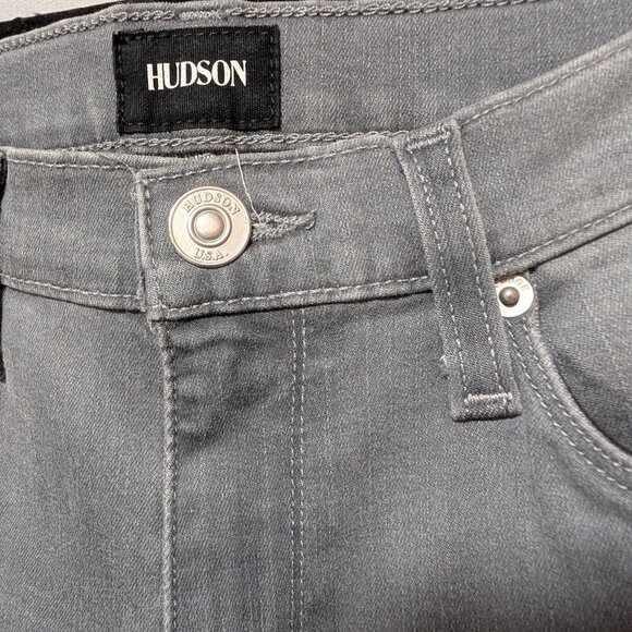 Hudson Women's Gray Faded Wash‎ Skinny Jeans Stretch Denim Classic Fit Size 28 - Picture 7 of 8